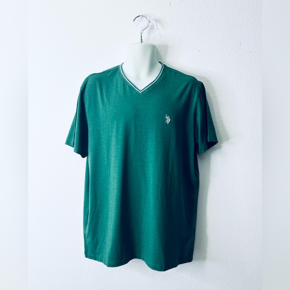 U.S. Polo Assn. Teal V-Neck Men's Tee